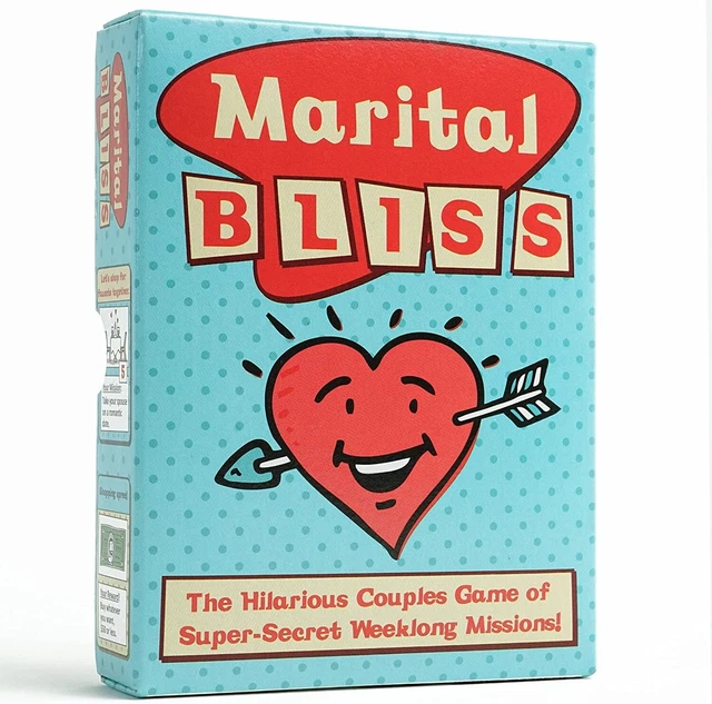 Marital Bliss Unique Couples Gift and Card Game - Super Secret Week long Mission