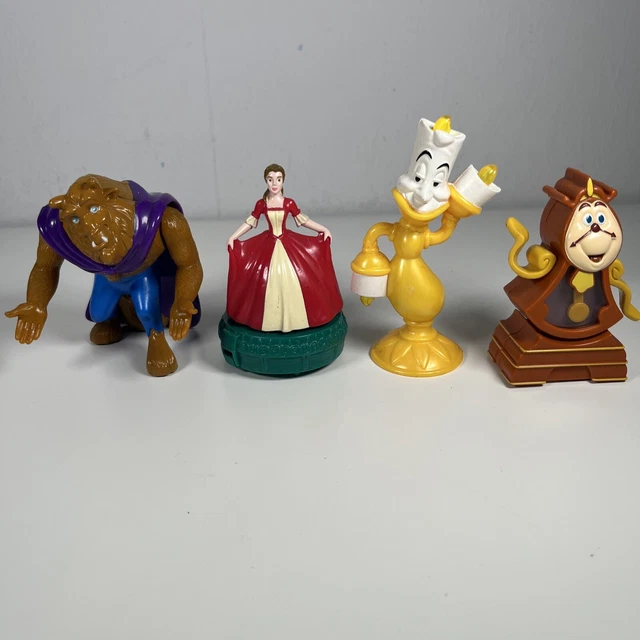 MCDONALDS HAPPY MEAL Toys Beauty And The Beast 1998 full set of 4