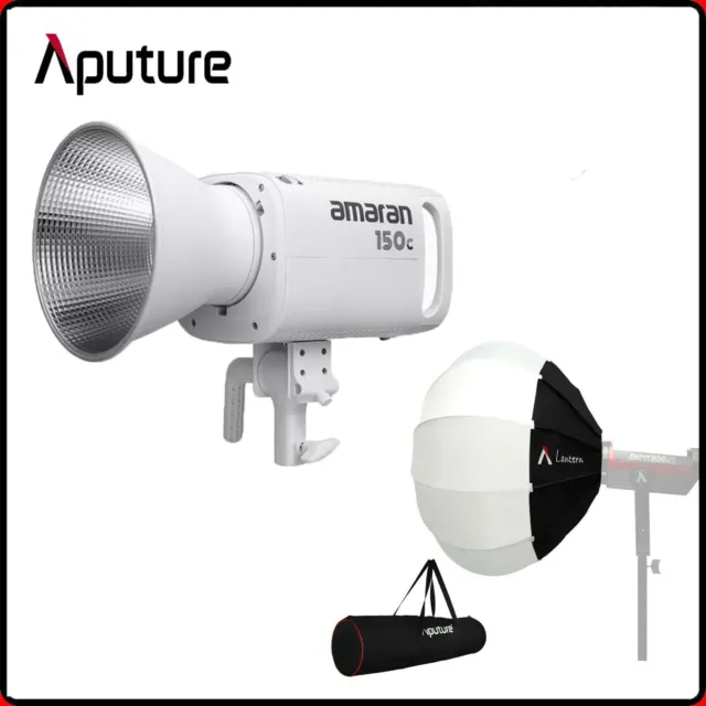 Luz de vídeo LED Aputure Amaran 150c 150W RGBWW 2500-7500K + linternas 65cm Softbox