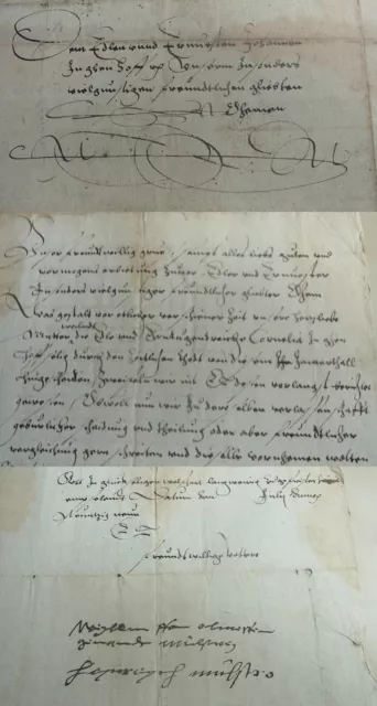 ADEL Brief 1599, Wilhelm & Heinrich OLMISSEN, gen. MÜLSTROE; Nachlass MANGELMANN