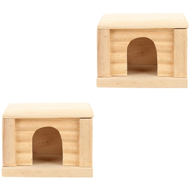 Hamster Mouse Hut Hamsterspielzeug Holz Hamsterhütte Holz Hamster Maus Hütte