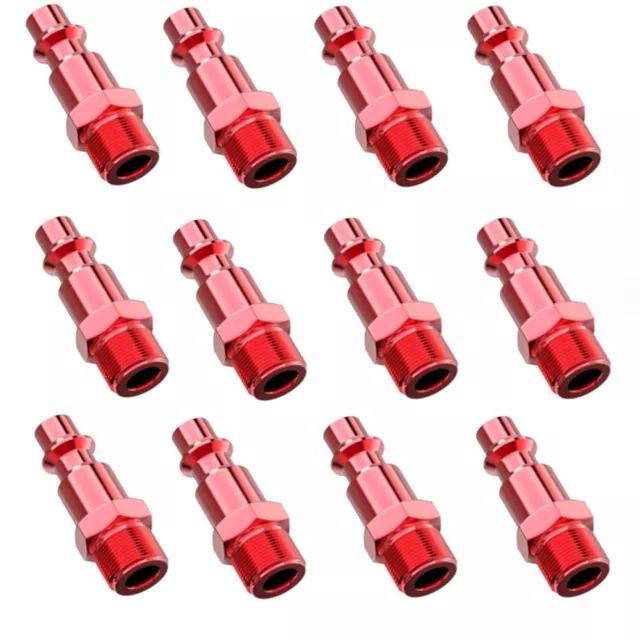 12 Piece Male Threads Male Plug Kit 1/4" NPT Quick Connect  Air Tools