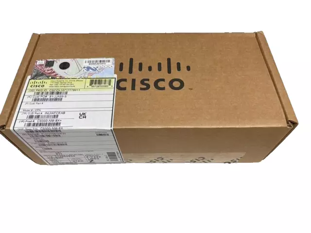 Cisco Catalyst 9300 8 x 10G modulo di rete - switch C9300-QUASI-8X 8 porte 10 GB Cisco Catalyst 9300 8 x 10G modulo di rete - switch C9300-QUASI-8X 8 porte 10 GB