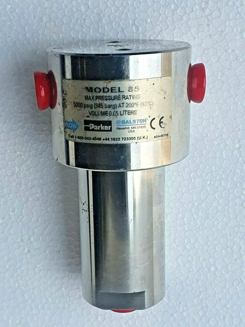 PARKER BALSTON Model 85 Stainless Steel Filter Housing 1/4” NPT 5000 PSIG # NEW