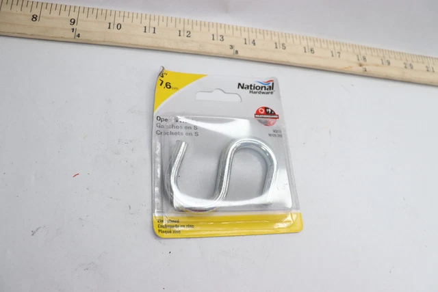 National Hardware S Hook Zinc Plated N121-756