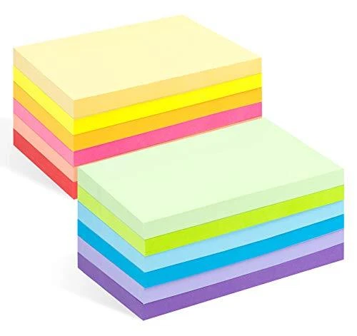 Agoer notes sticky notes Lot de 12 blocs de notes autocollantes 100 feuilles ...
