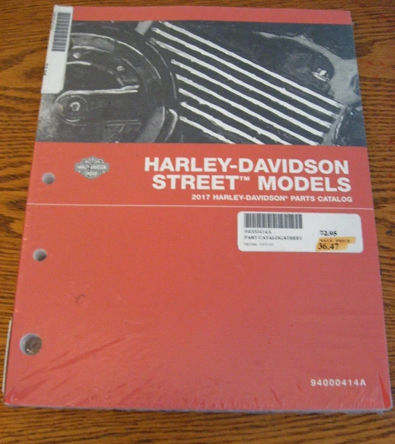 2017 HARLEYDAVIDSON STREET MODELS Parts Catalog XG500 XG750 NEW in