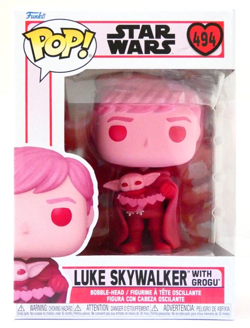 Funko Pop Star Wars 494 Luke Skywalker With Grogu Collection Saint Valentin Neuf