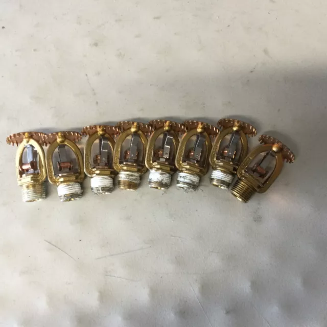 Lot Of 8. Tyco SU Fire Sprinkler Head 165F 74C 1/2" NPT TY3111