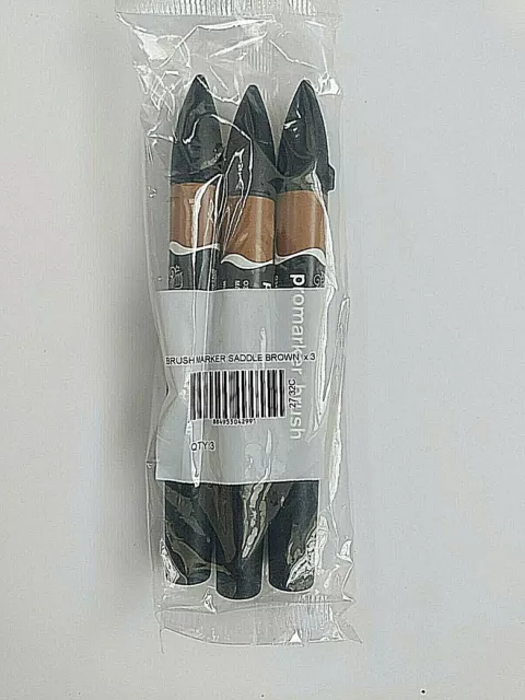 Winsor & Newton Promarker 0204332 Saddle Brown - 3 pezzi