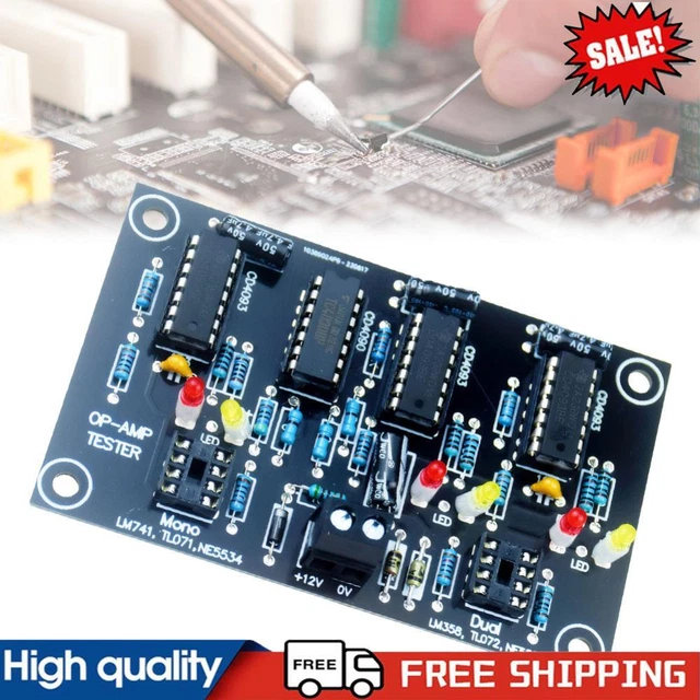 OP AMP Amplifier Tester for Single Dual OPAMP TL071 TL072 TL081