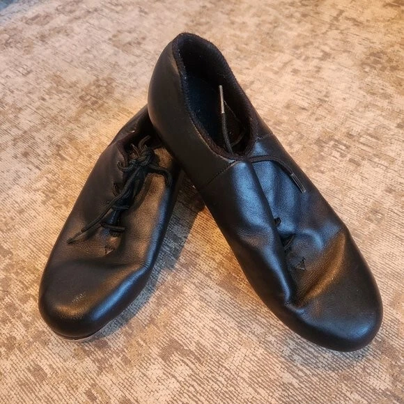 Black Women’s Tap Shoes Lace Up Dance Class 8