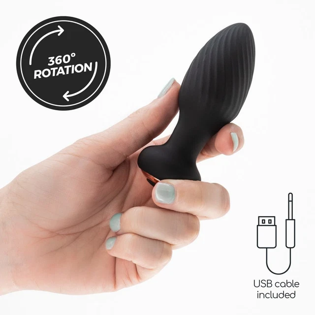 Stimolatore prostatico anal plug anale torsione rotante in silicone con telecoma