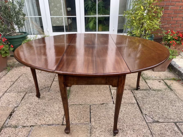 Antique Mahogany Drop Leaf Oval Gate Leg Sofa Dining Table by Spillman & Co