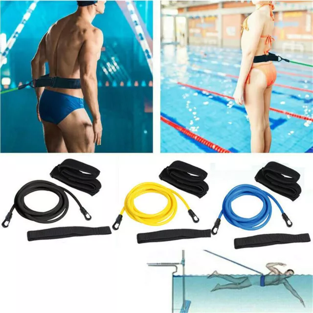 4M Swim Trainer Belt Swimming Resistance Tether Leash Pool Training Aid Harness