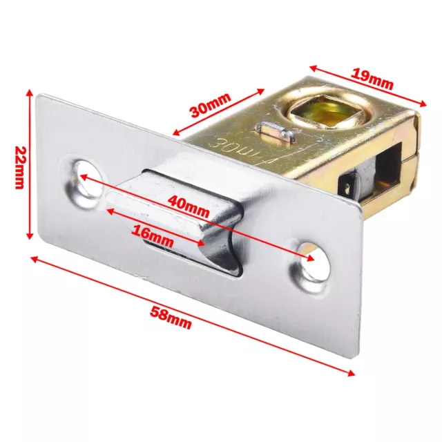 Verrou tubulaire pour portes intérieures installation de boulon design plat (66