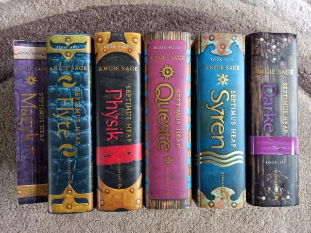 Septimus Heap Serie von Angie Sage, Buch 1 Taschenbuch. Bücher 2-6 Hardbacks 🙂