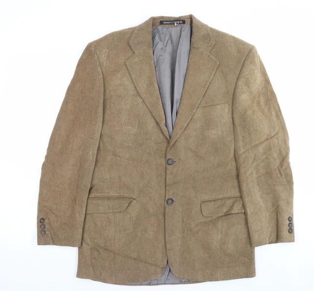 Giacca tuta da uomo marrone Marks and Spencer taglia 38