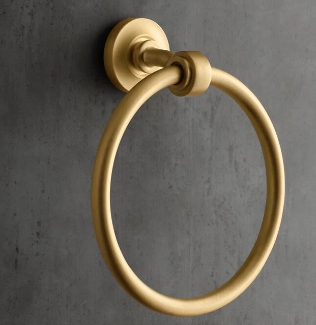 Restoration Hardware Grafton Towel Ring | Finish: Smooth Aged Brass