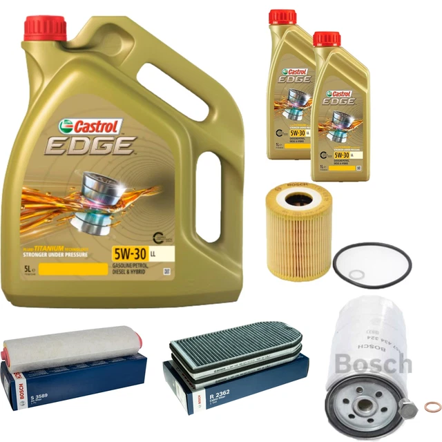 Motorolie Pakket BOSCH Inspektionspaket 5 L Original Castrol EDGE FST 5W-30 LL Für MB 229.31 VW 504 507 Specificatie