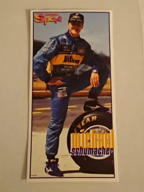 Michael Schumacher Non Rookie Karte - Bravo Sport 1995 (Handgeschnitten) - Top Con