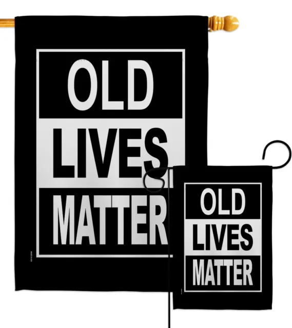 Old Live Matter Garden Flag Support Cause Decorative Gift Yard House Banner