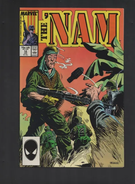 Marvel Comics The 'Nam January 1988 VOL# 1 NO# 14 Comic Book Comicbook 16
