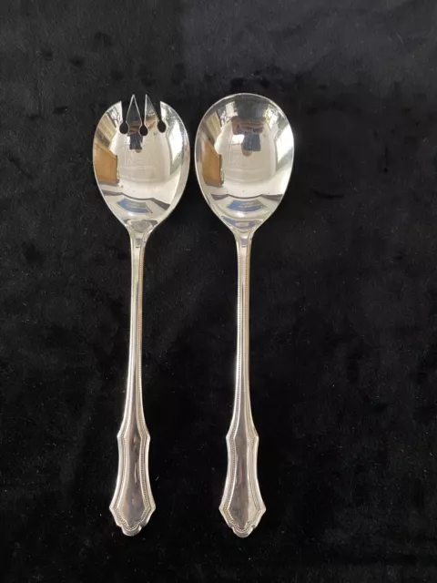 Vintage Rodd Silver (epns) Duchess Salad Server Set