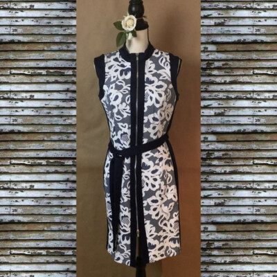 KATE and LILY Blue Floral Sheath Dress