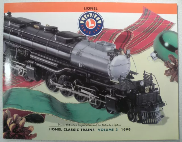 1999 Lionel Model Electric Classic Trains & Accessories - Volume 3 - NOS