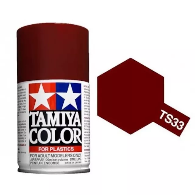 Tamiya TS-33 - Rouge mat - Dull red - bombe 100 ml