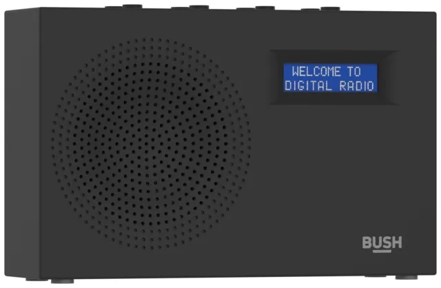 Bush Portable Compact DAB/FM Radio BD1709 - Black 8242303