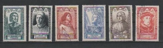 TIMBRES FRANCE Oblitéré Série Célébrités XV ° siècle N° 765/770