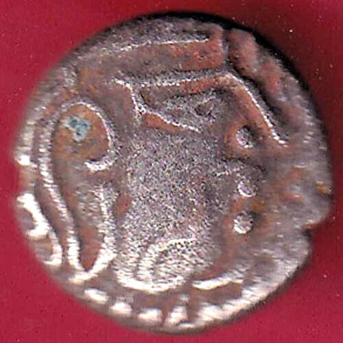Ancient India Vallabhi Dynasty Kings Portrait Rare Silver Coin #Y53