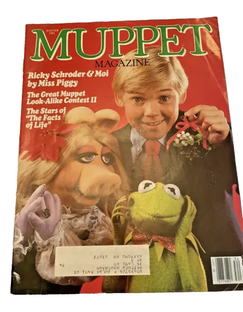 Magazine Muppet Winter 1984 Kermit the Frog Miss Piggy Ricky Schroder