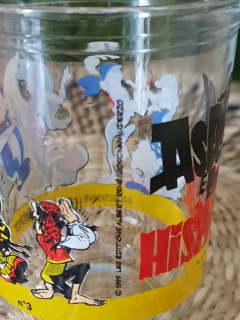 Verre Asterix en Hispanie de collection enfant verre a moutarde Maille 3