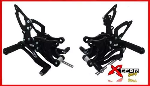 PEDANE rear set REGOLABILI BONAMICI RACING KAWASAKI ZX 6R ZX 10R Z750 Z1000 BIKE