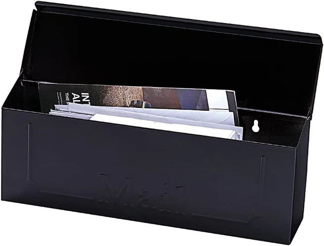 Gibraltar Mailboxes Townhouse Small Capacity Galvanized Steel Black, Wall-Mount 2