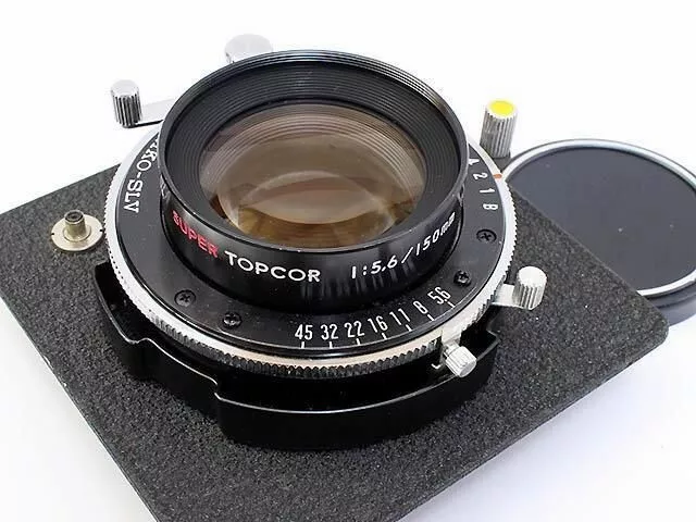 Topcon Super 150mm F5.6 Mediano/Grande Formato Lente Tokyo Kogaku Japón F / S