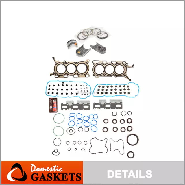 Engine Re-Ring Kit Fit 07-12 Ford Mercury Lincoln 3.5L DOHC