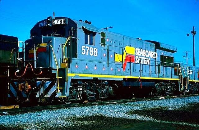 Original Kodachrome Slide Seaboard System U-36C #5788 Mulberry, Fl Sept 23, 1984
