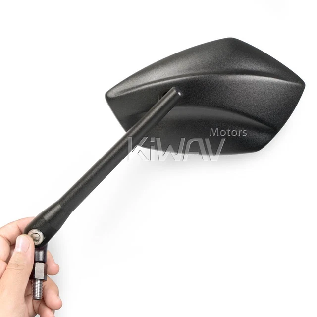 Rétroviseurs convex noir PalmII 8mm pour Vespa Piaggio scooters