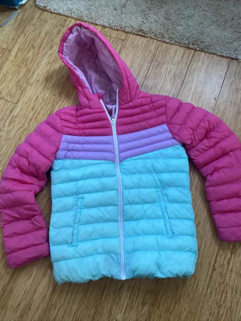 girls mountain warehouse jacket coat padded Puffa age 13 ladies size 6 Pink