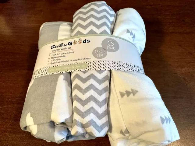 Baby Sleeping Bag Sack – Infant Sleeping Bags Pure Cotton Wearable Blanket Baby
