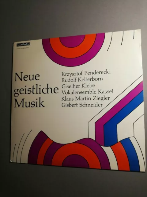 PENDERECKI KELTERBORN KLEBE Neue Geistliche Musik S. FINK ZIEGLER LP / G225