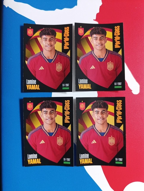 PANINI LOT 4 Image Sticker Chromo Lamine YAMAL World Class 2024 Rookie panini-lot-4-image-sticker-chromo-lamine-yamal-world-class-2024-rookie