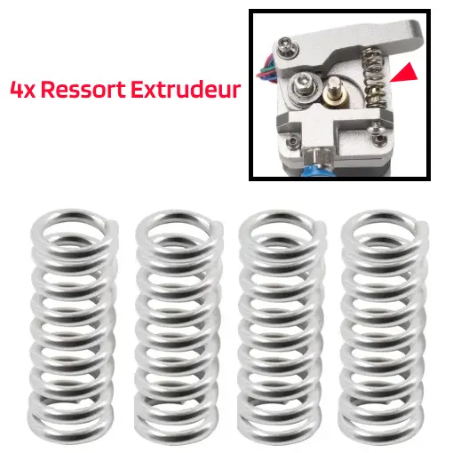 4x Ressort contraction pour extrudeur extrudeuse Ender,Geeetech,RepRap,Prusa I3