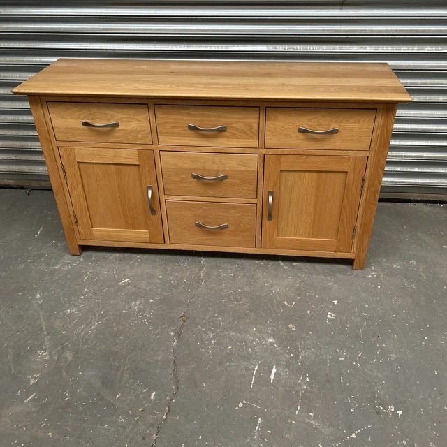 Solid Oak Sideboard with storage Very Nice