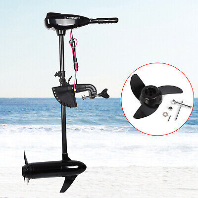 1.2HP 800W 12V Electric Outboard Engine 80 lbs Trolling Motor Telescopic Handle 2