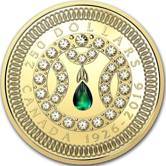 2016 Gold Proof Celebration of Her Majesty's 90th Birthday 2oz Coin Canada RARE